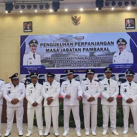 Pengukuhan masa jabatan Pambakal. Bertempat di Hotel Roditha Banjarbaru